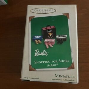 Barbie Keepsake Ornament Set New in Box